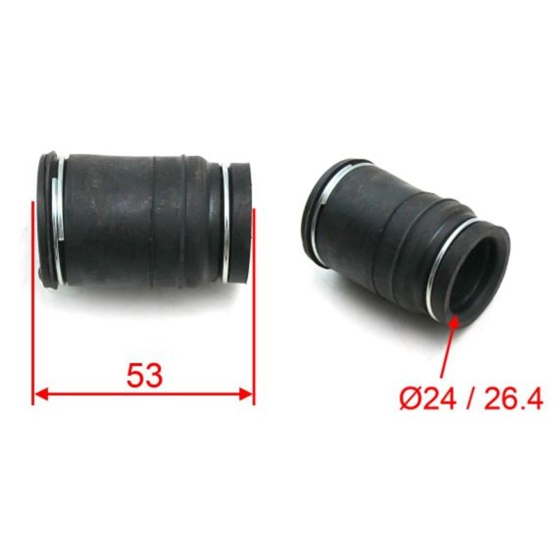 Pakoputken iitoskumiØ24 / Ø26,4mm p. 53mm, Yleismalli