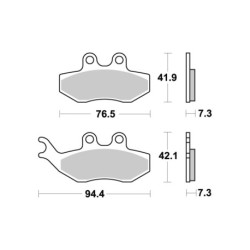 brakepads SBS 168HF
